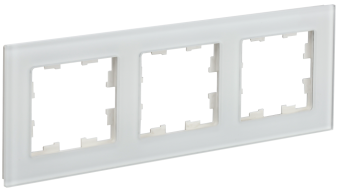 Рамка 3-я Стекло Белый матовый Brite