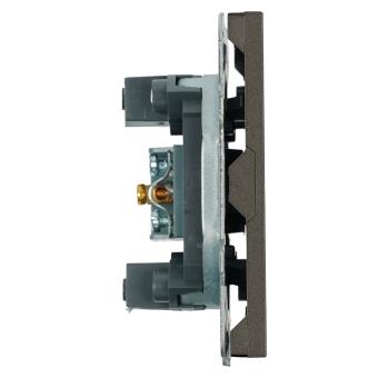 Розетка TV антенна С/У Антрацит Эмили