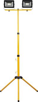 Прожектор светодиодный на штативе 2*50W 6400К черный IP65 LL-503 Feron