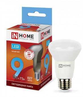 Лампа светодиодная LED-R63-VC 9Вт 230В Е27 4000К 810Лм IN HOME