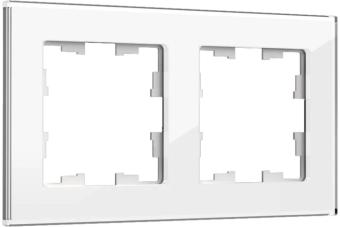 Рамка 2-я Cтекло Белый Brite