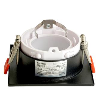Светильник встраиваемый  DL3112 потолочный MR16 G5.3  черный + белый Feron