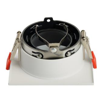 Светильник встраиваемый  DL3112 потолочный MR16 G5.3 белый + черный хром Feron