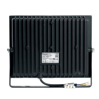 Светодиодный прожектор 100W 6400K  черный IP65 Feron.PRO LL-1000