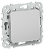 Переключатель 1-кл 10А С/У проходной Алюминий FLITE