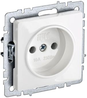 Розетка 1-м 10А С/У Белый Brite