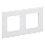 Рамка 2-я Стекло Арктический белый Skandy