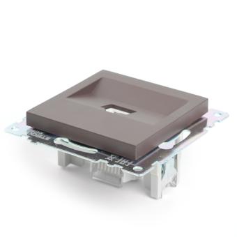 Розетка RJ-45 С/У Шоколад Катрин