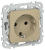 Розетка 1-м 16А С/У З/К со шторками Б/К Хаки FLITE