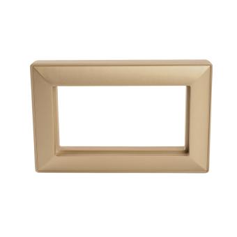 Рамка  2-я без перемычки Золото Катрин