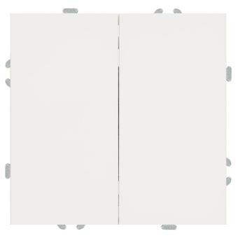 Выключатель 2-кл 10А С/У Белый фарфор Эмили