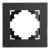 Рамка 1-я стекло Черный матовый Катрин
