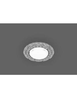 Светильник встраиваемый с белой LED подсветкой Feron CD4023 потолочный GX53 без лампы прозрачный
