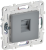Розетка RJ45 кат.5Е С/У Серый Skandy