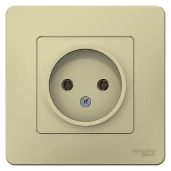 Розетка 1-м 16А С/У Бежевый Blanca