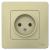 Розетка 1-м 16А С/У Бежевый Blanca