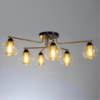 Потолочная люстра Manchester A7045PL-6BK Arte Lamp