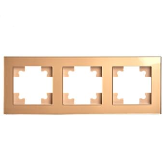 Рамка 3-я стекло Золото Катрин