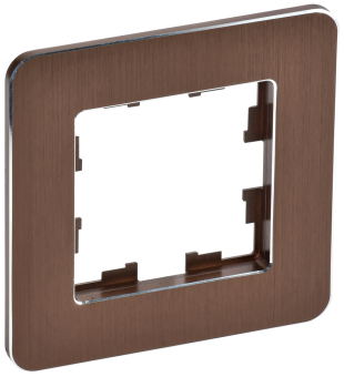 Рамка 1-я Металл Коричневый RE AL Brite