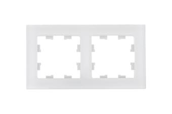 Рамка 2-я, Натуральное стекло Белый AtlasDesign Nature