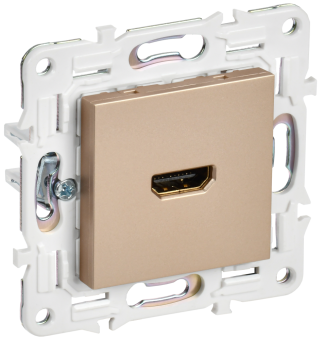 Розетка HDMI С/У Песочный Skandy