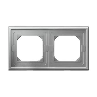 Рамка 2-я IP44 Алюминий ArtGallery Aqua